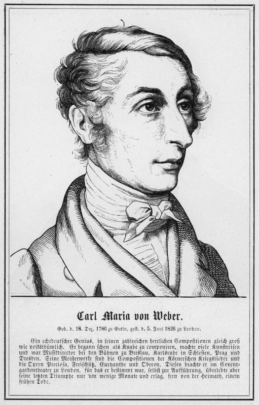 Carl Maria von Weber (gravür) by German School