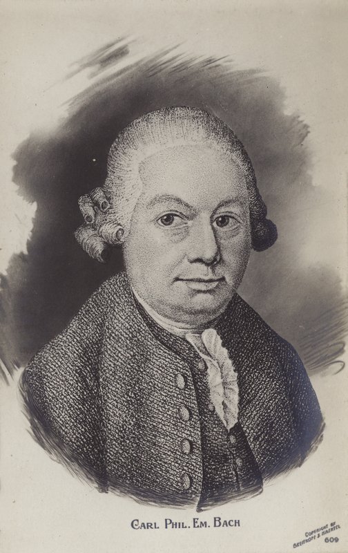 Carl Philipp Emanuel Bach, Alman Klasik dönem müzisyeni ve bestecisi (1714-1788) by German School