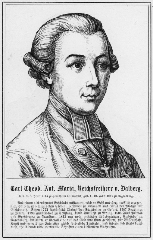 Carl Theodor Anton Maria, Reichsfreiherr von Dalberg (gravür) by German School