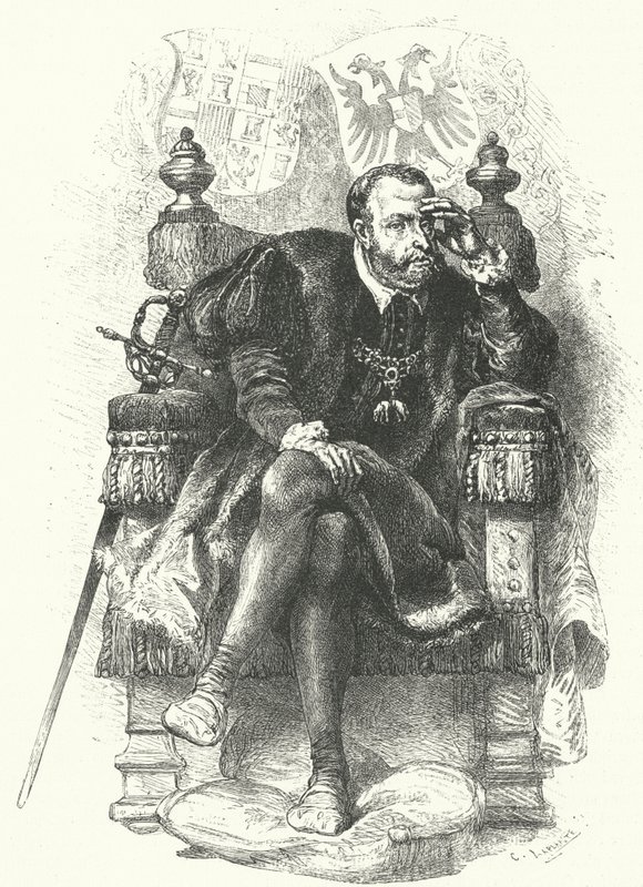 Charles V, Kutsal Roma İmparatoru (gravür) by German School