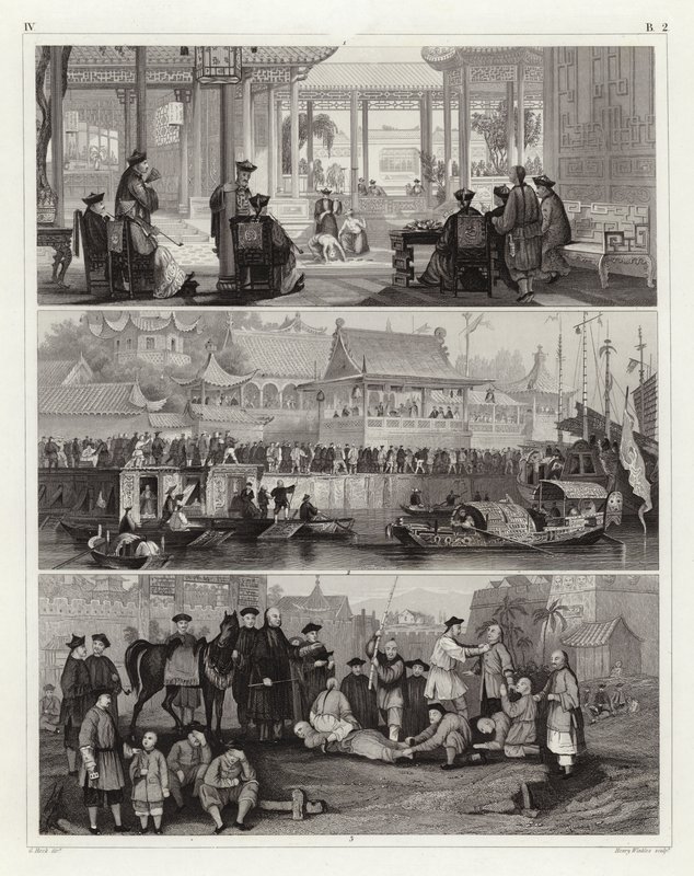 Çin sahneleri (gravür) by German School