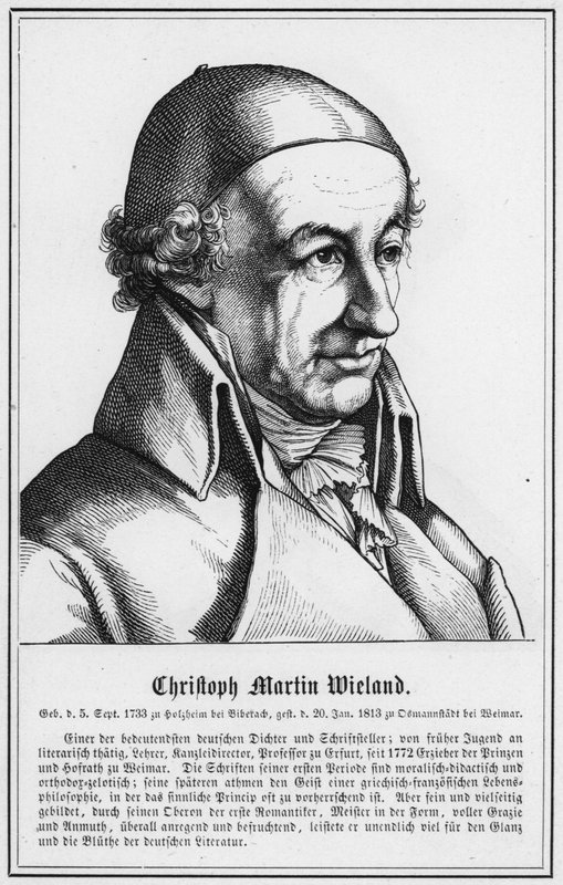 Christoph Martin Wieland (gravür) by German School