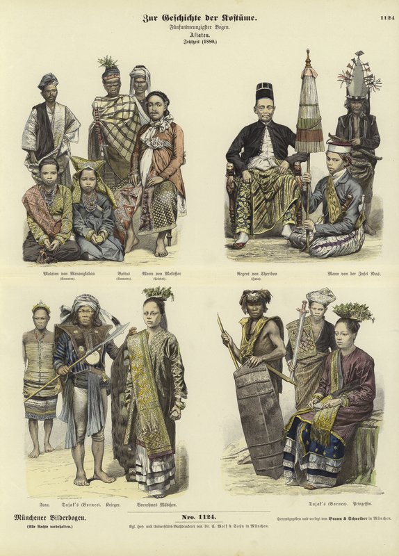 Endonezya Kostümleri, 1880 by German School