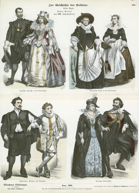 Hollanda Kostümleri, 17. Yüzyıl Başları by German School