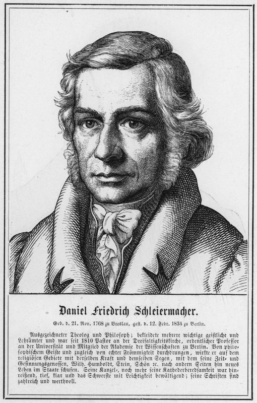 Daniel Friedrich Schleiermacher (gravür) by German School