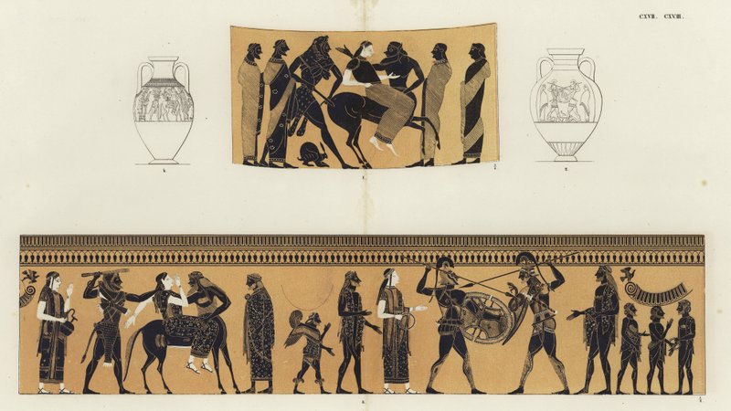 Deianira ve Nessus by German School