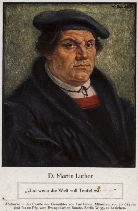 Dr Martin Luther by German School