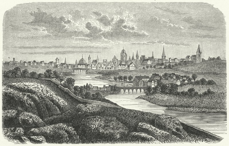 17. yüzyılda Dublin (gravür) by German School