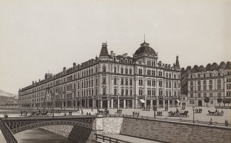 Elisabethquai (lito) by German School