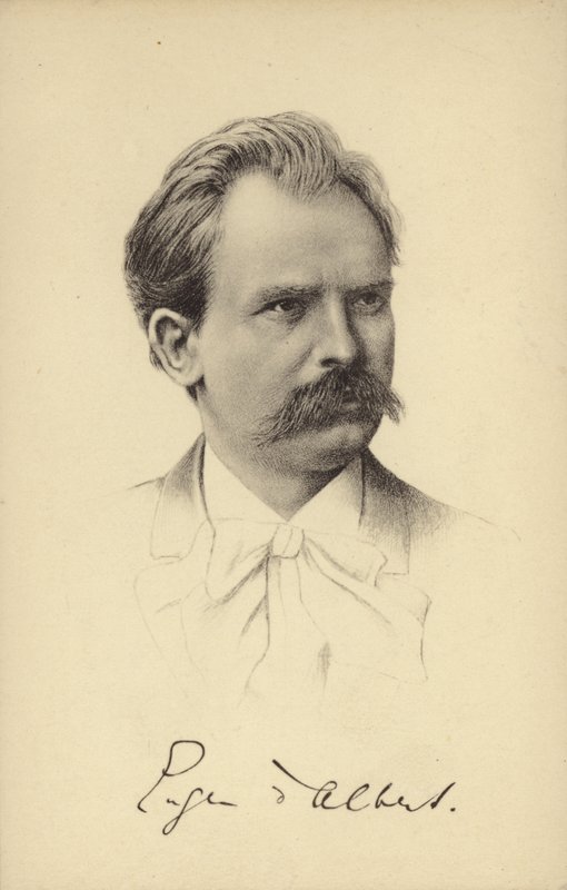 Eugen dAlbert, İskoç asıllı Alman piyanist ve besteci (1864-1932) by German School