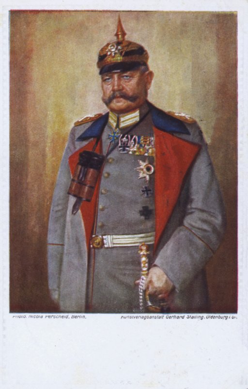 Mareşal Paul von Hindenburg, I. Dünya Savaşı