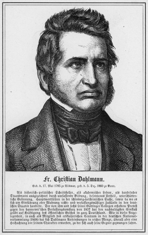 Fr Christian Dahlmann (gravür) by German School