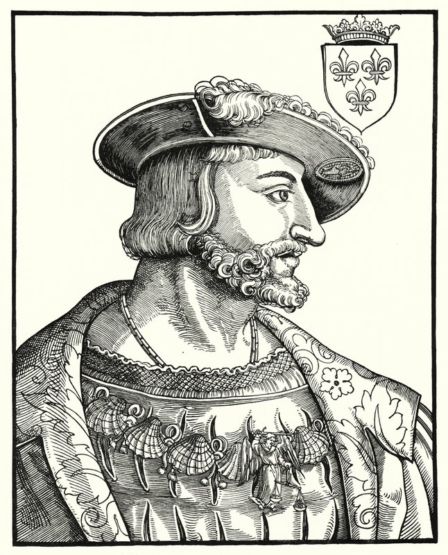 Francis I, Fransa Kralı (gravür) by German School
