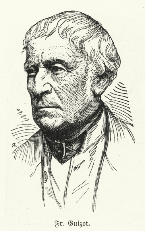 Francois Guizot, Fransız tarihçi ve devlet adamı (lito) by German School