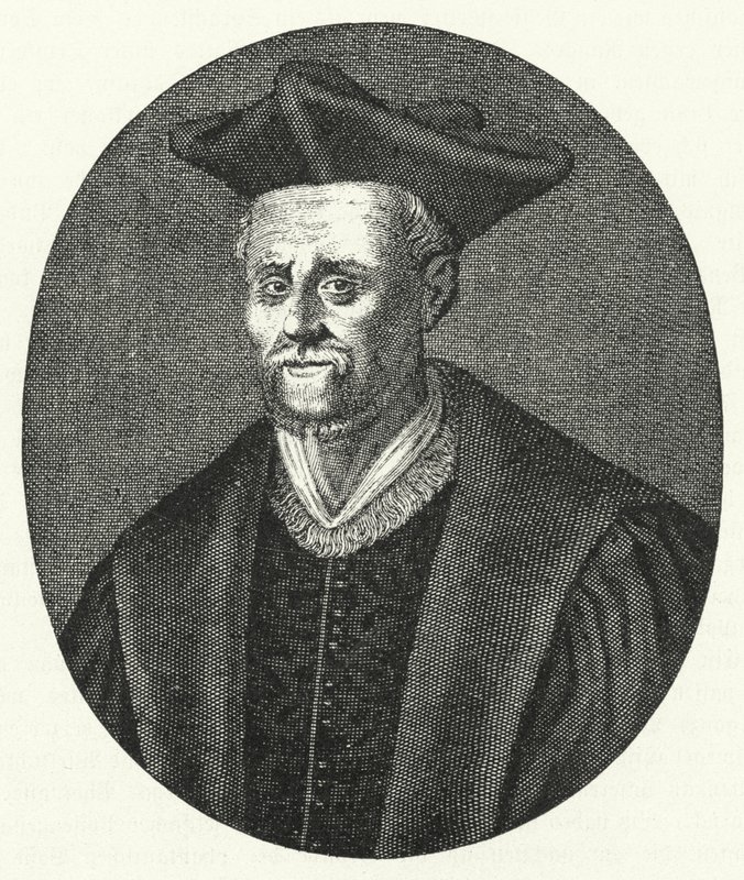 François Rabelais, Fransız yazar (gravür) by German School