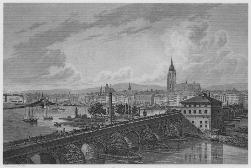 Frankfurt am Main (gravür) by German School