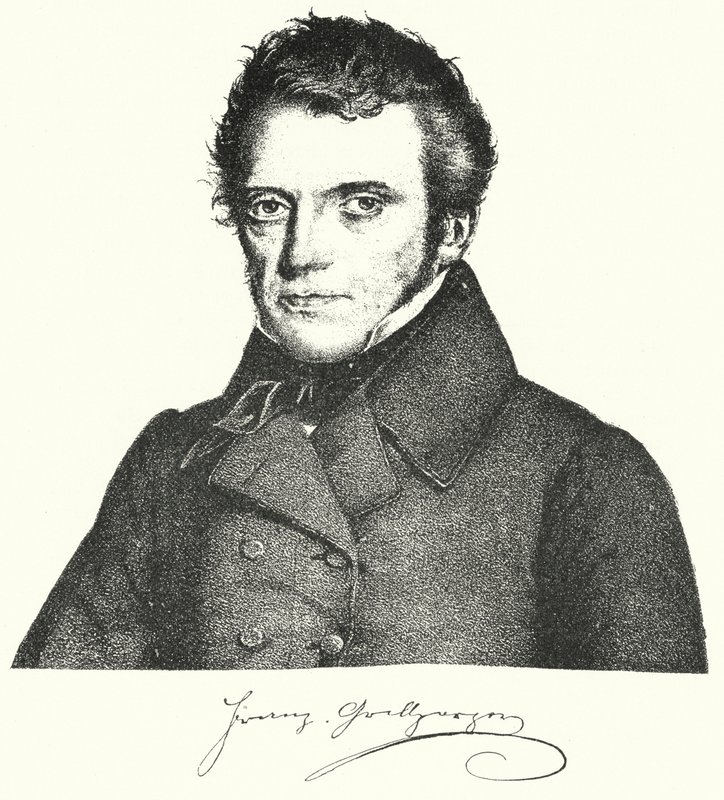 Franz Grillparzer, Avusturyalı oyun yazarı ve şair (gravür) by German School