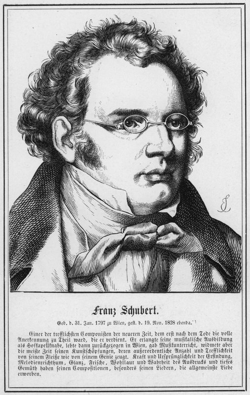 Franz Schubert (gravür) by German School