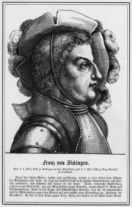 Franz von Sickingen (gravür) by German School