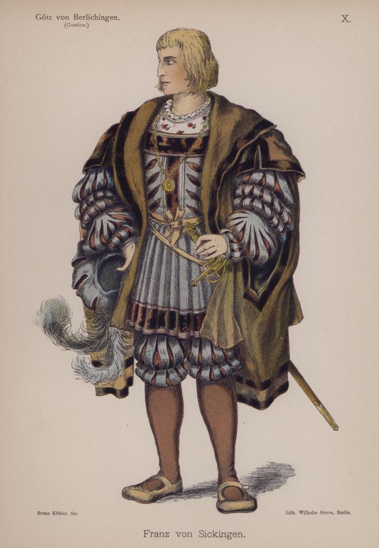 Franz von Sickingen, Goethe tarafından Gotz von Berlichingen