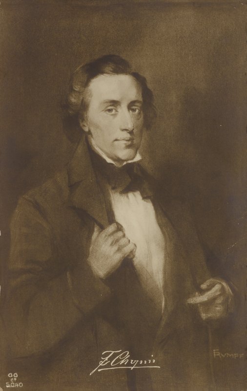 Frederic Chopin, Polonyalı besteci ve piyanist (1810-1849) by German School