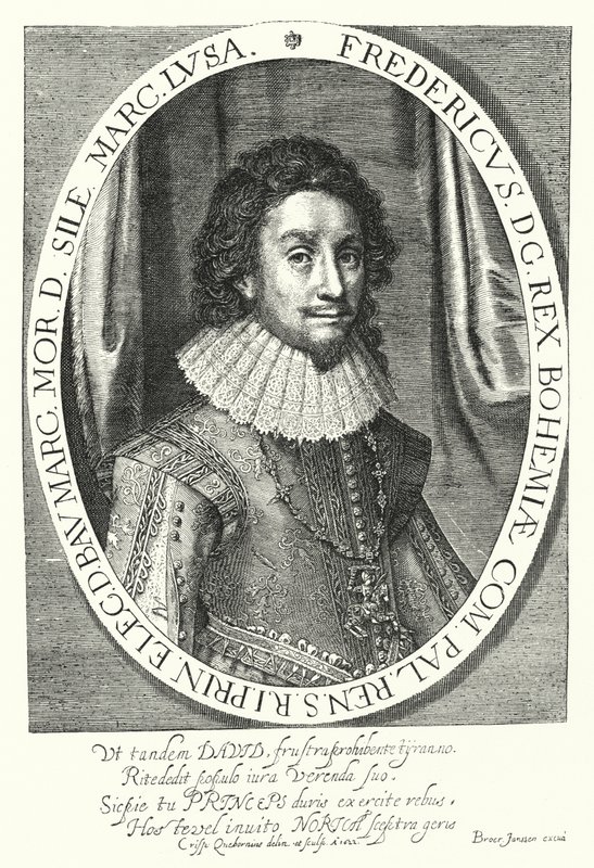 Frederick I, Bohemya Kralı, Kış Kralı (gravür) by German School