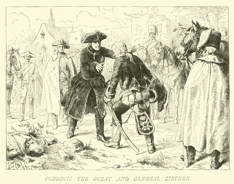 Büyük Frederick ve General Zieten by German School