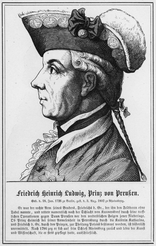 Friedrich Heinrich Ludwig, Prusya Prensi (gravür) by German School