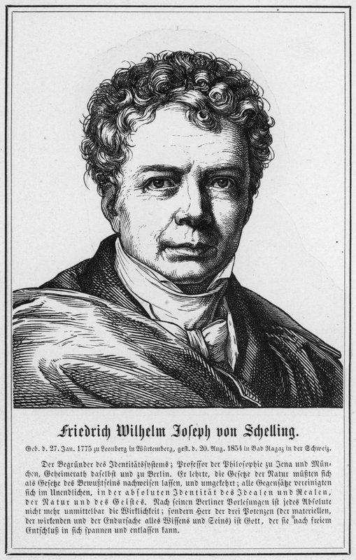 Friedrich Wilhelm Joseph von Schelling (gravür) by German School