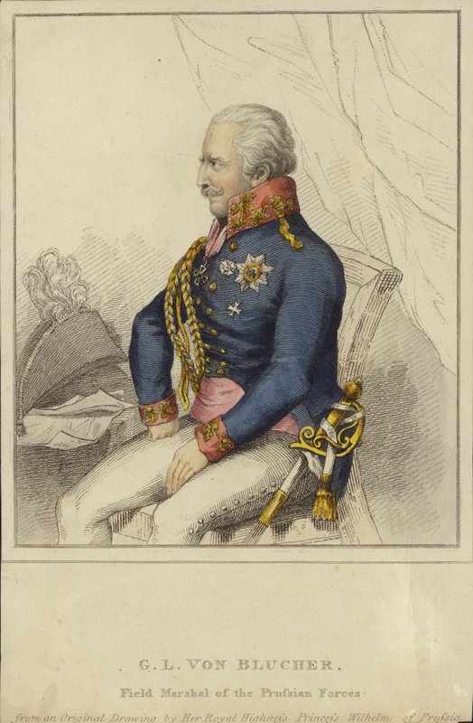 GL von Blucher, Prusya Kuvvetleri Mareşali (1742-1819) by German School