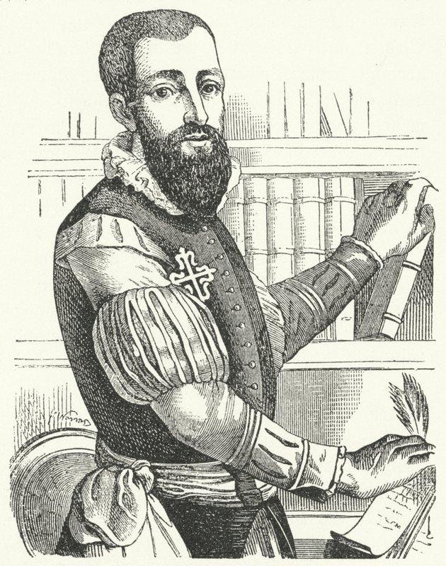 Garcilaso de la Vega, İspanyol şair ve asker (gravür) by German School