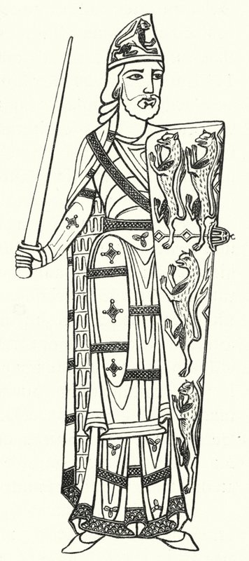 Geoffrey Plantagenet, Anjou Kontu (gravür) by German School