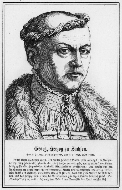 George, Saksonya Dükü (gravür) by German School