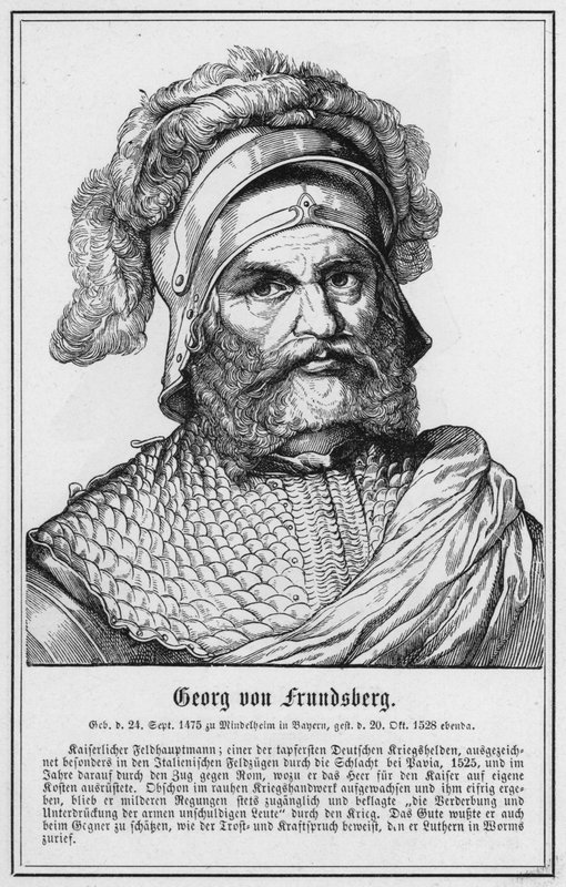 Georg von Frundsberg (gravür) by German School