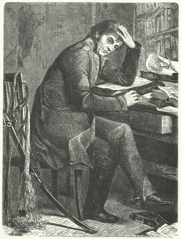 Gerhard von Scharnhorst, Alman general ve Prusya ordusunun reformcusu (gravür) by German School