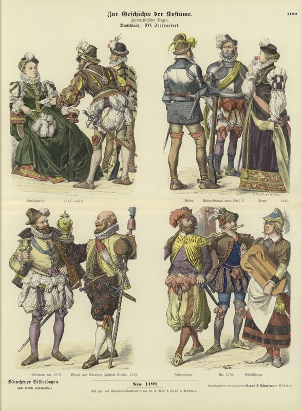 Alman kostümleri, 16. yüzyıl by German School
