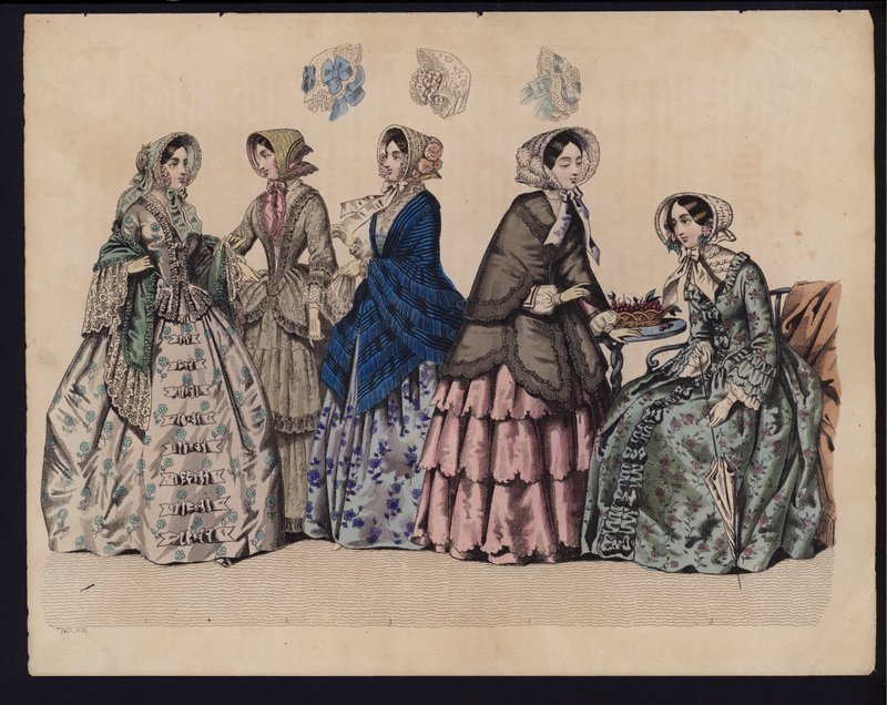 Alman moda levhası, 19. yüzyılın ortalarında by German School