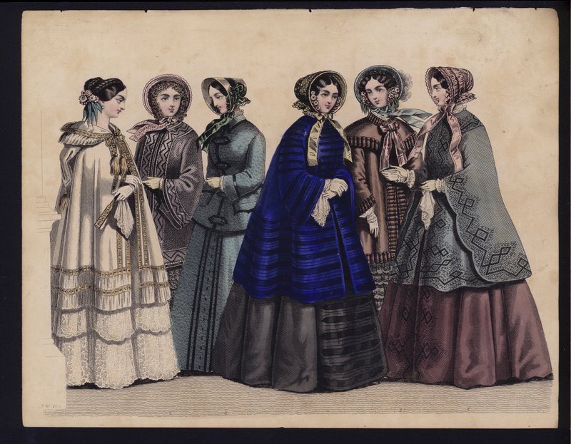 Alman moda levhası, 19. yüzyılın ortalarında by German School
