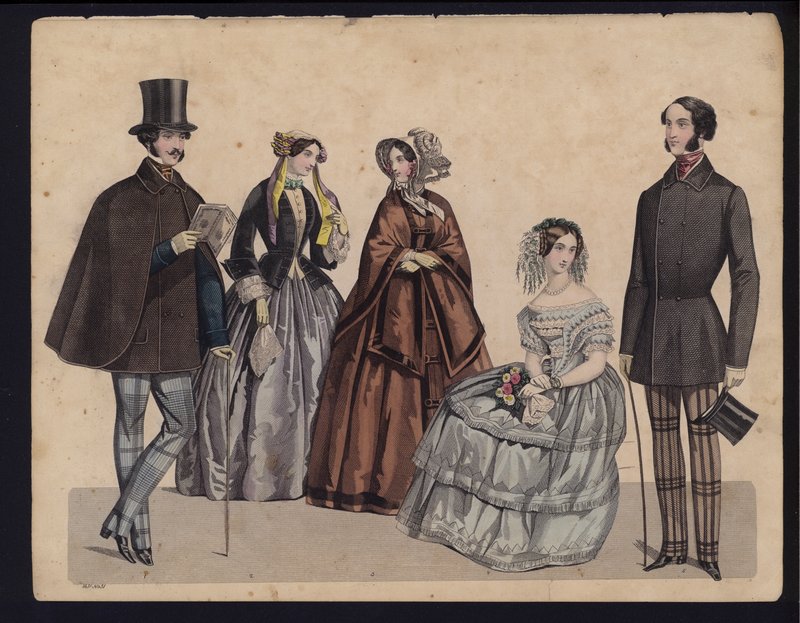 Alman moda levhası, 19. yüzyılın ortalarında by German School