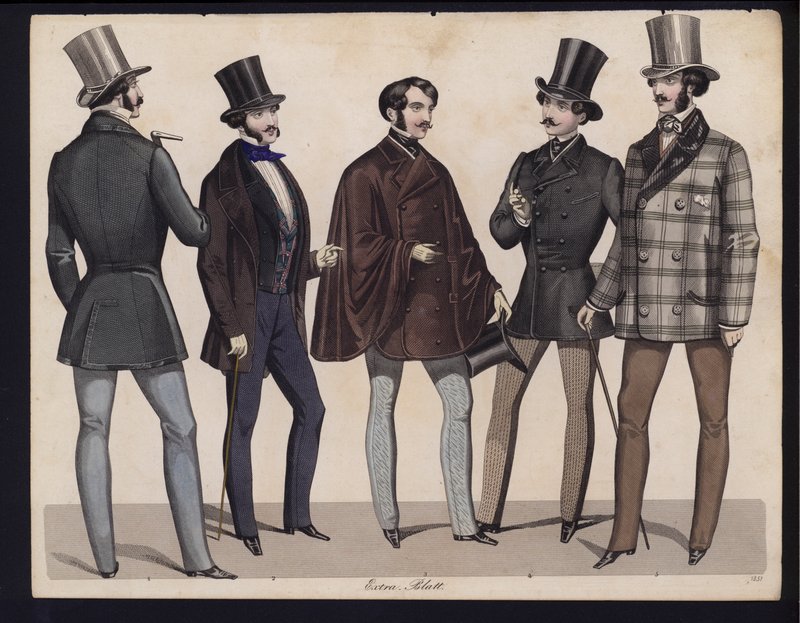 Alman moda levhası, 19. yüzyılın ortalarında by German School