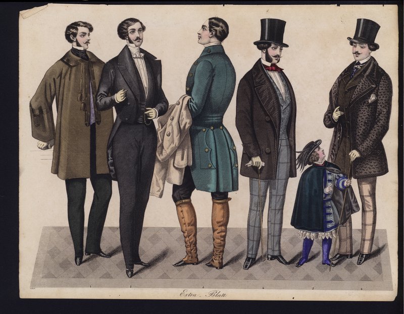 Alman moda levhası, 19. yüzyılın ortalarında by German School