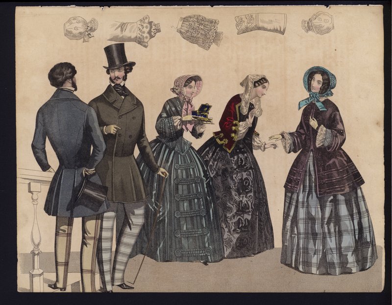 Alman moda levhası, 19. yüzyılın ortalarında by German School