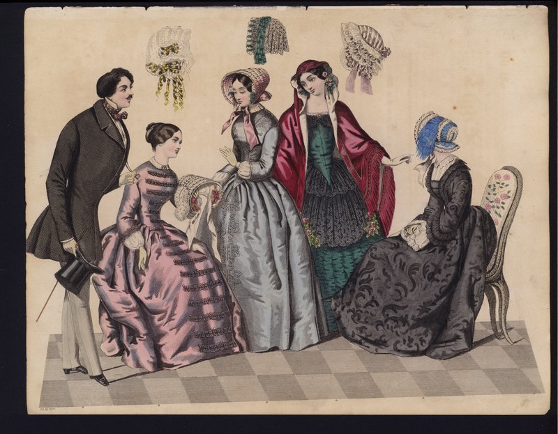 Alman moda levhası, 19. yüzyılın ortalarında by German School