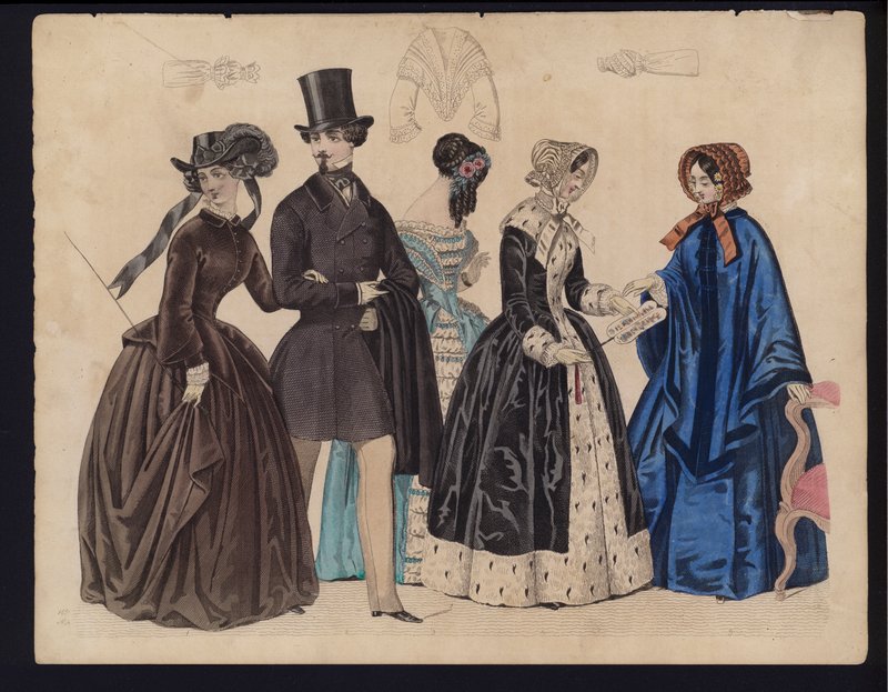 Alman moda levhası, 19. yüzyılın ortalarında by German School