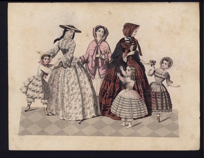 Alman moda levhası, 19. yüzyılın ortalarında by German School