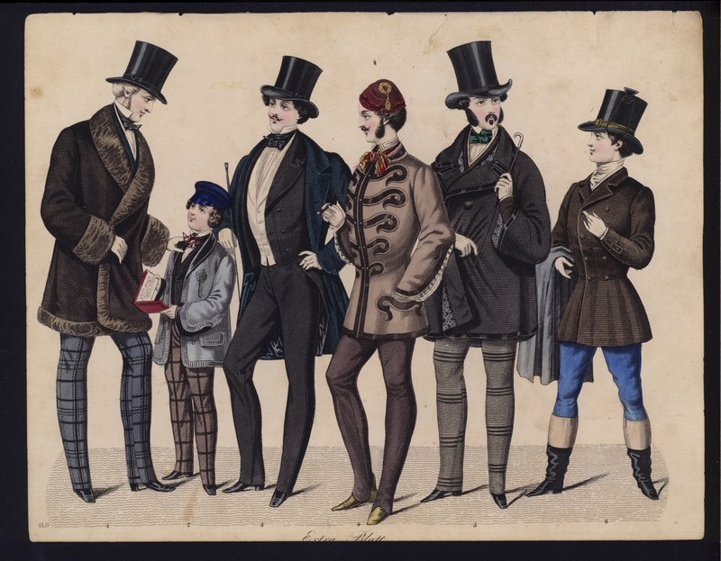 Alman moda levhası, 19. yüzyılın ortalarında by German School