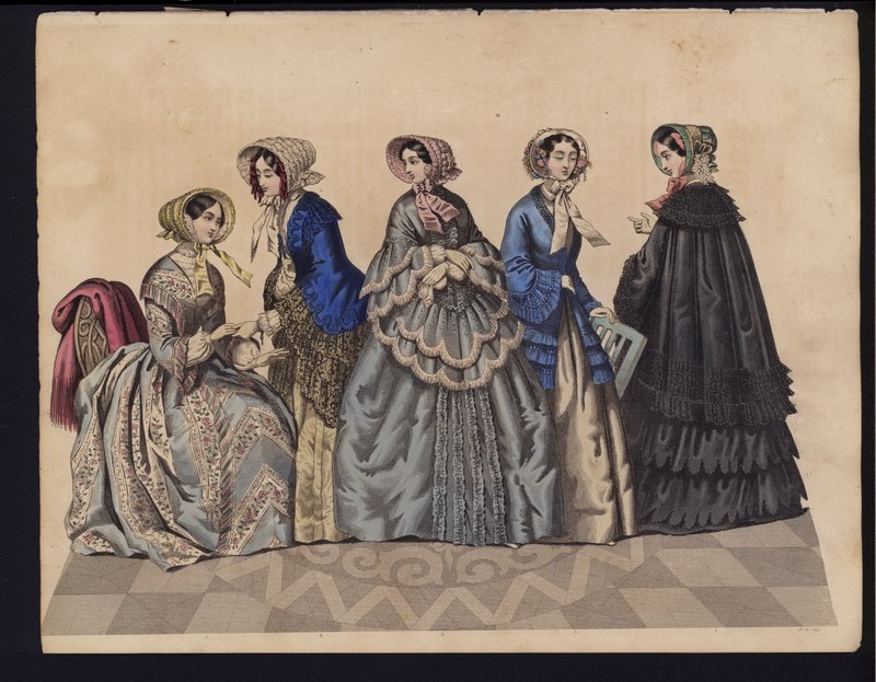 Alman moda levhası, 19. yüzyılın ortalarında by German School
