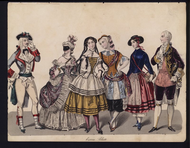 Alman moda levhası, 19. yüzyılın ortalarında by German School