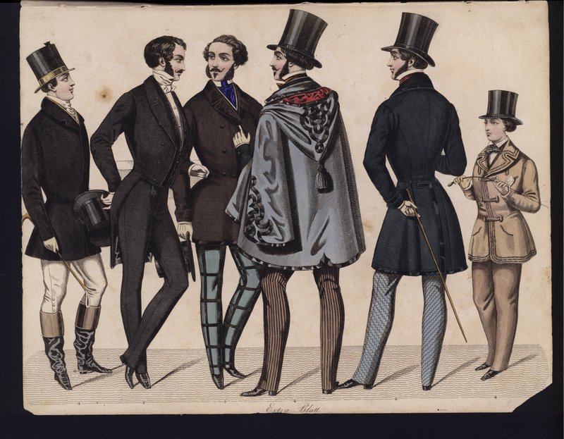 Alman moda levhası, 19. yüzyılın ortalarında by German School