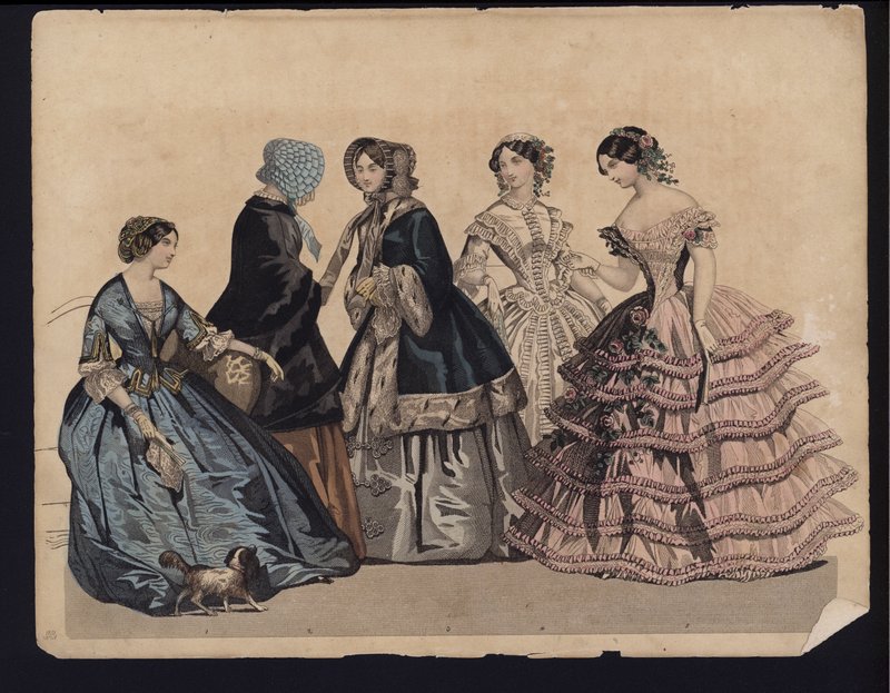 Alman moda levhası, 19. yüzyılın ortalarında by German School